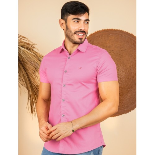 Camisa tricoline river elastano