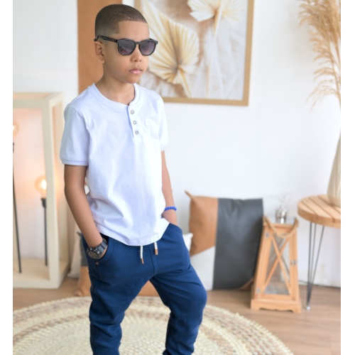 Camisa gola portuguesa branca 
