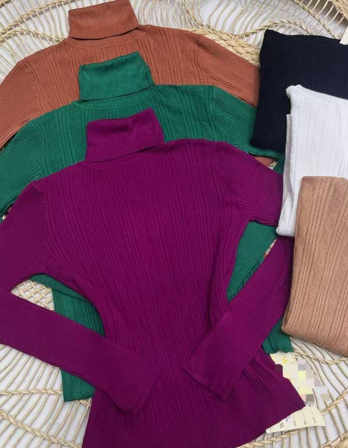 BLUSA TRICO MODAL GOLA ALTA 