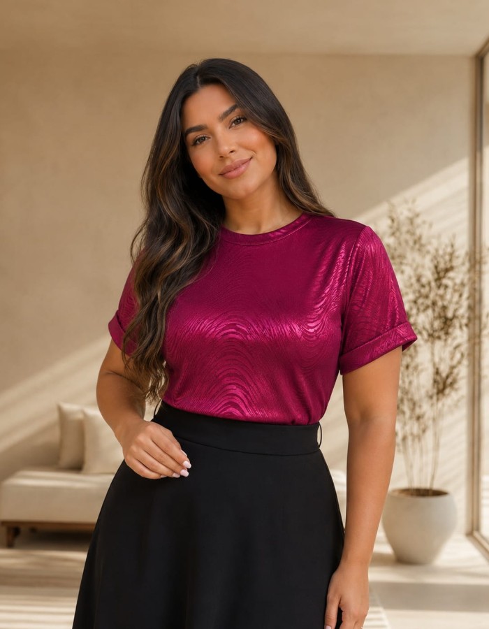 BLUSA BÁSICA JACQUARD