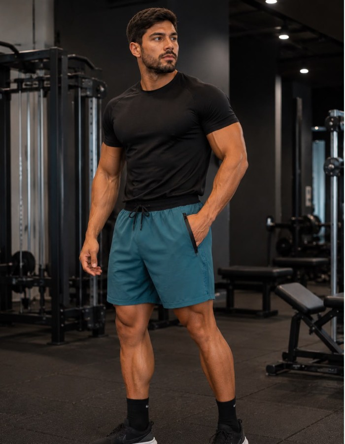 SHORT SPORT BOLSO TACTEL