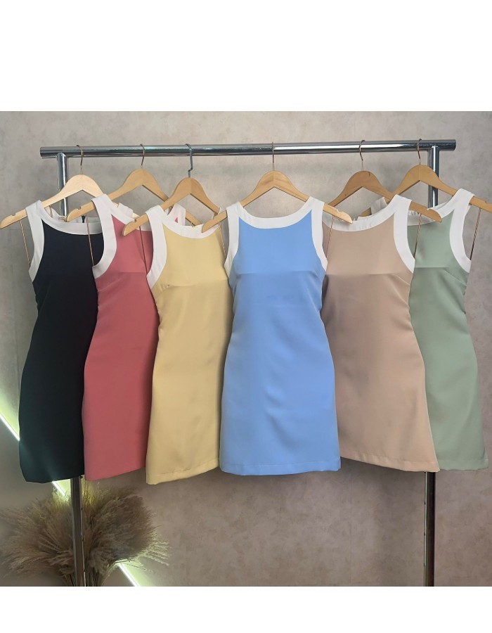VESTIDO BICOLOR