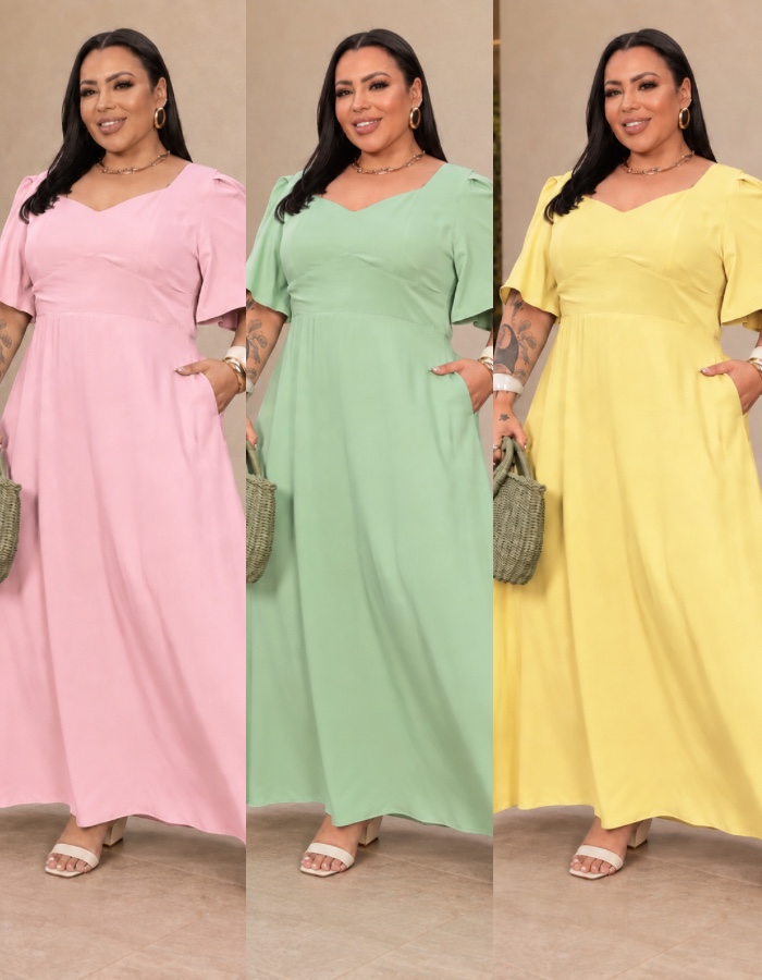 Vestido  Plus Size Sandrine