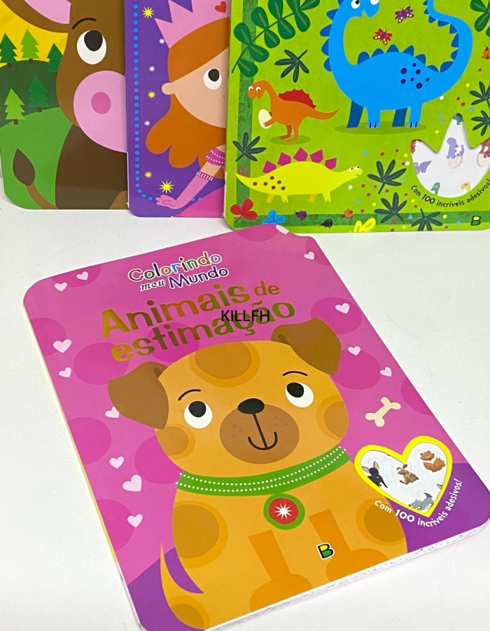 LIVRO DE COLORIR COM ADESIVOS