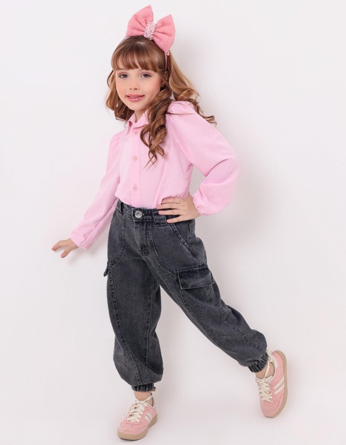 CALÇA BLACK INFANTIL DESGRADEADA