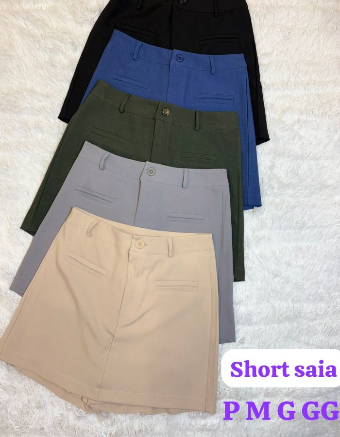 SHORT SAIA TECIDO TWILL