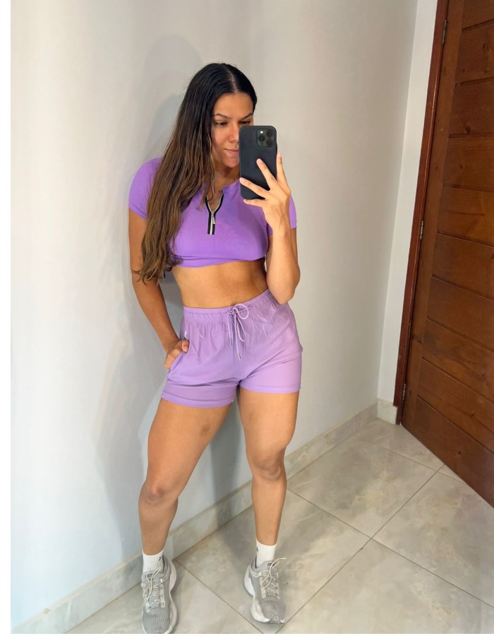 Short Soltinho com Bolsos e Cós Regulável