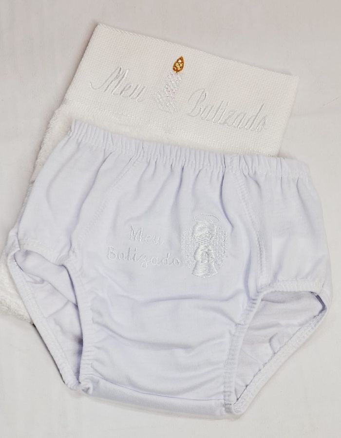 Kit meu batizado c/ Cueca