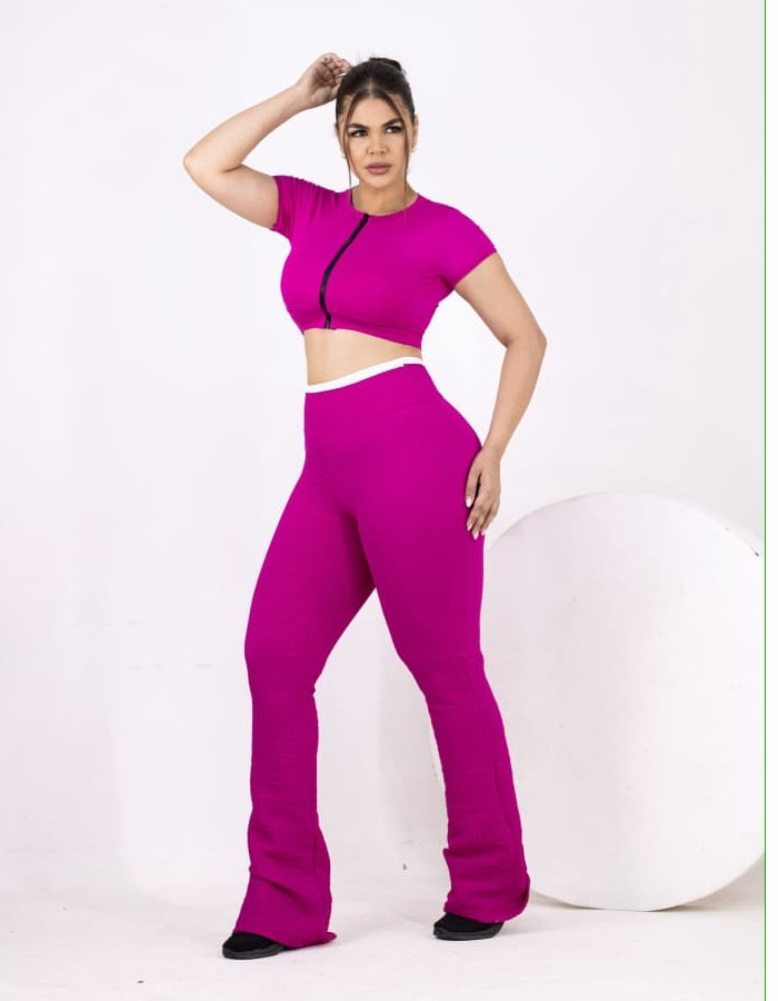 CALÇA BAILARINA CÓS 2 EM BROCADO