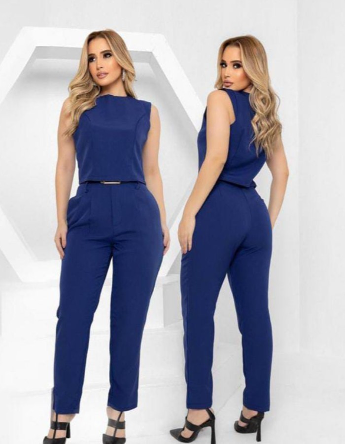 CONJUNTO ALFAIATARIA COM CINTO 