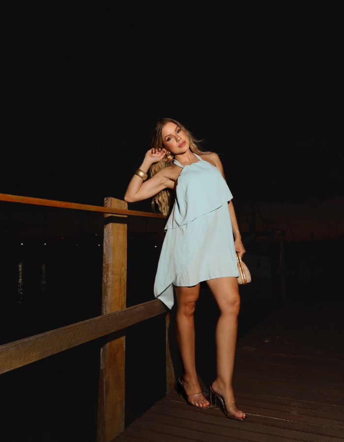 Vestido em elegance fluid