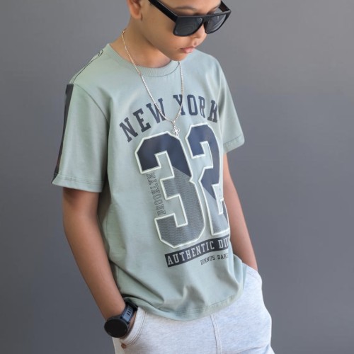 Camisa estampada new York 