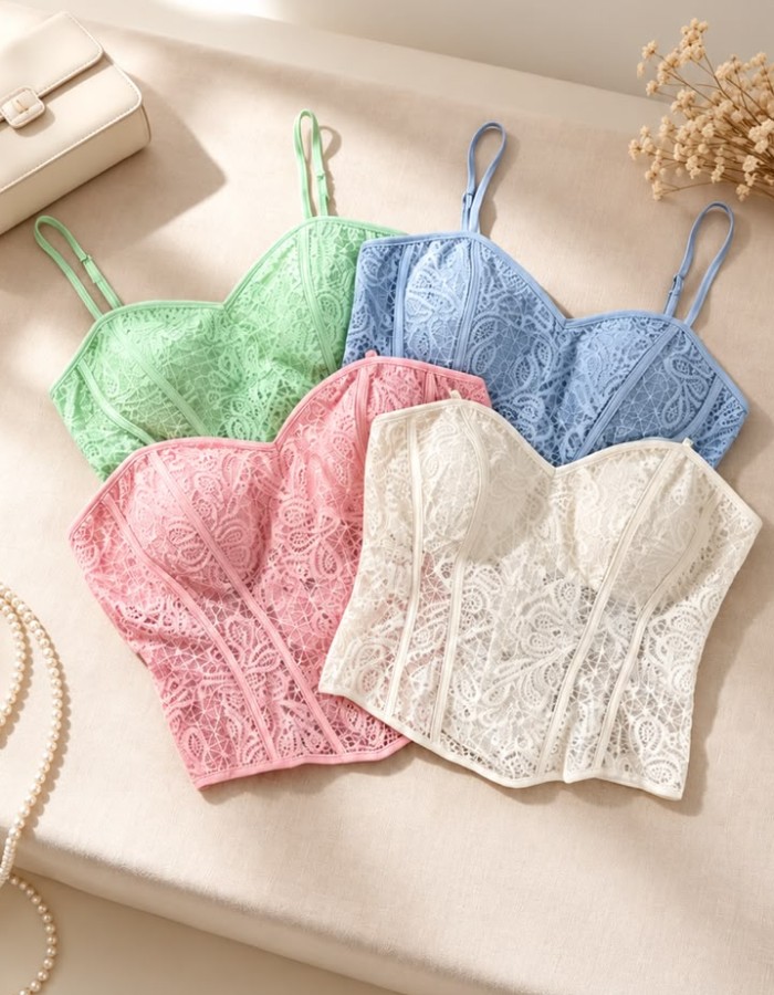 CORSELET ALÇA RENDADO