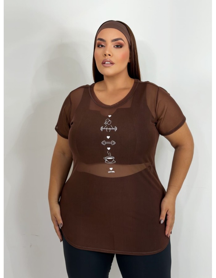 LONGLINE PLUS SIZE Tule- bailarina 