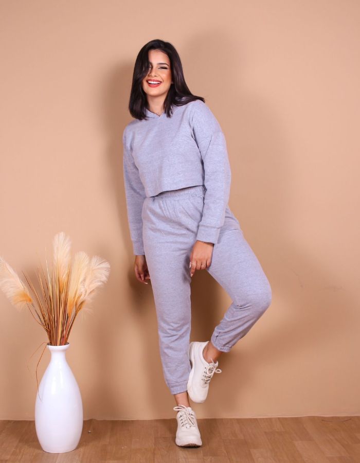 CONJUNTO CALÇA - MESCLA BRANCO