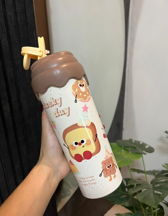 GARRAFA TERMICA TOP BOLINHO 600 ML