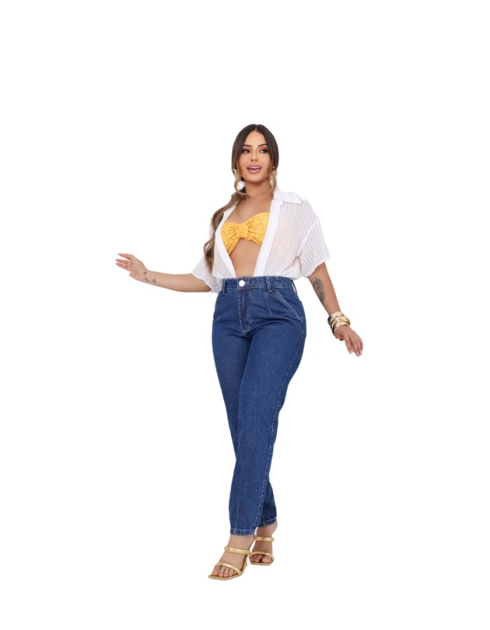 CALÇA MOM PINÇA 