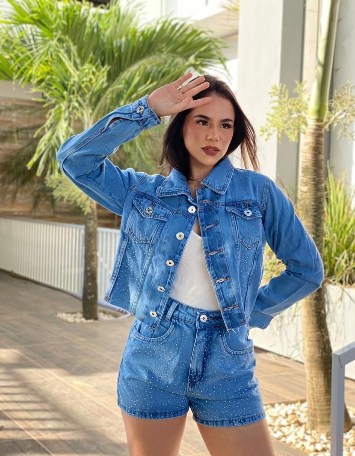 jaqueta brilho