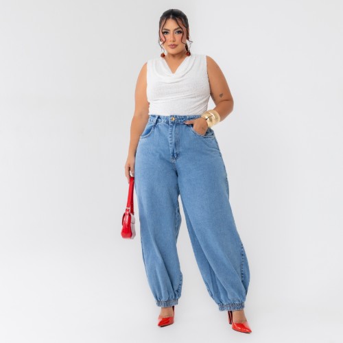 CALÇA ALLADIM MARMORIZADA 100% PLUS