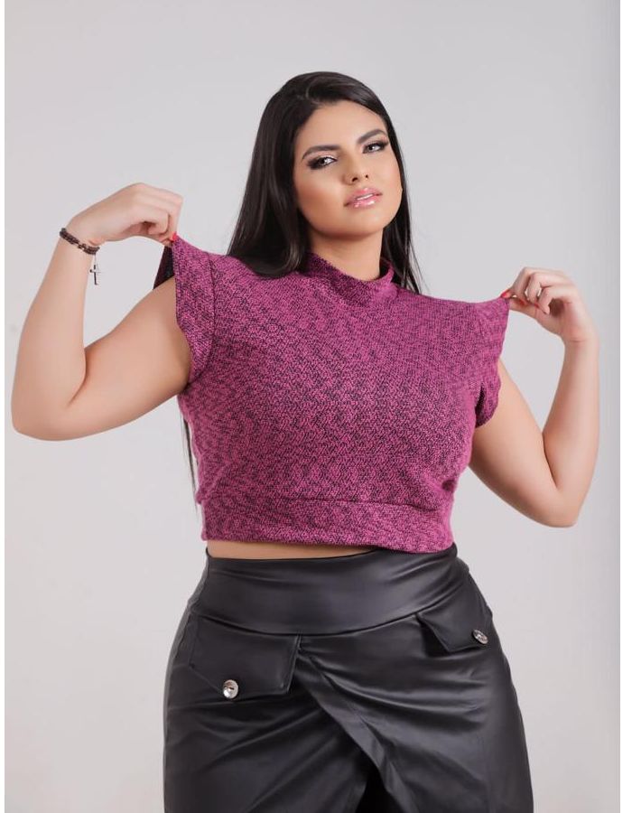 Croped estilo muscle tee
