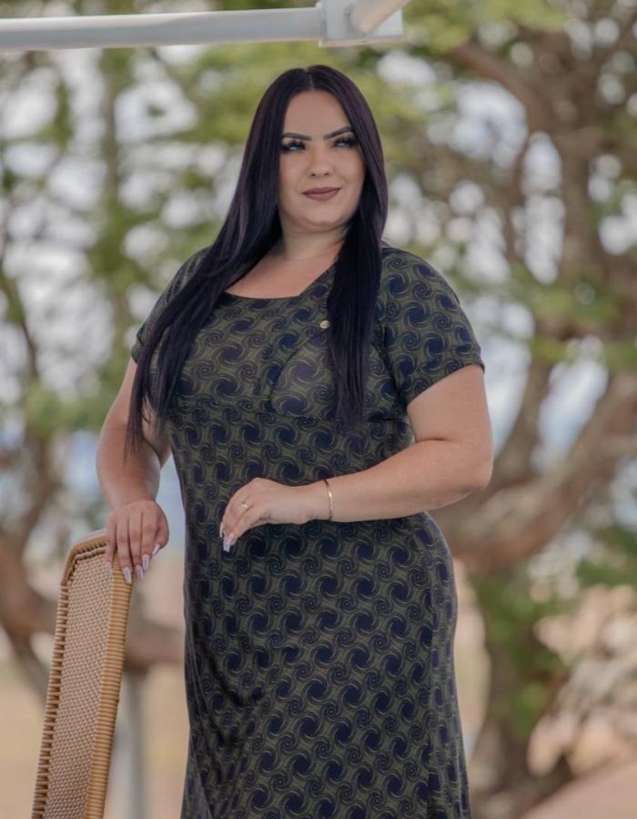 VESTIDO CURTO COM BOTÕS NA LATERAL - TAM G