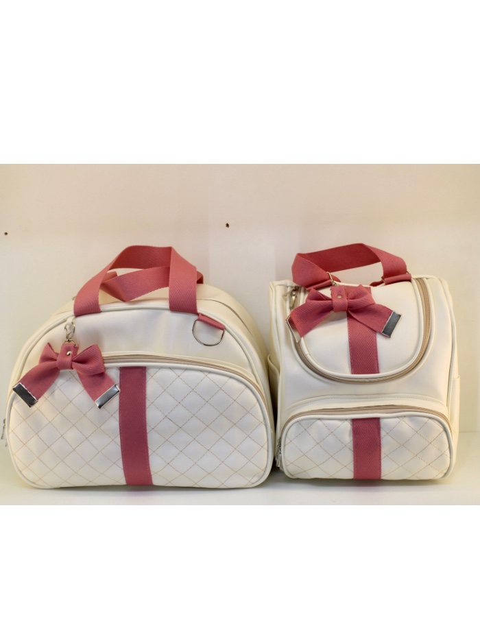 KIT BOLSA COSTURA COM MOCHILA E TROCADOR BEBE EMANUEL