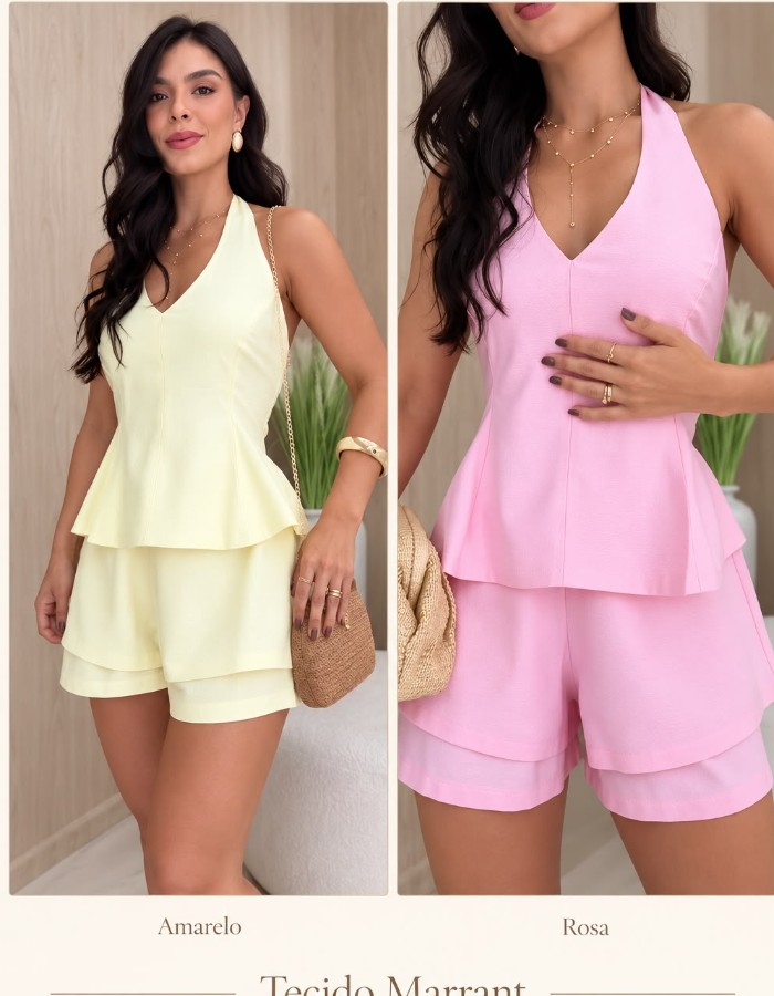 CONJUNTO DE SHORT SAIA MARRANTE