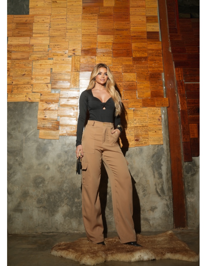 Calça cargo alfaiataria