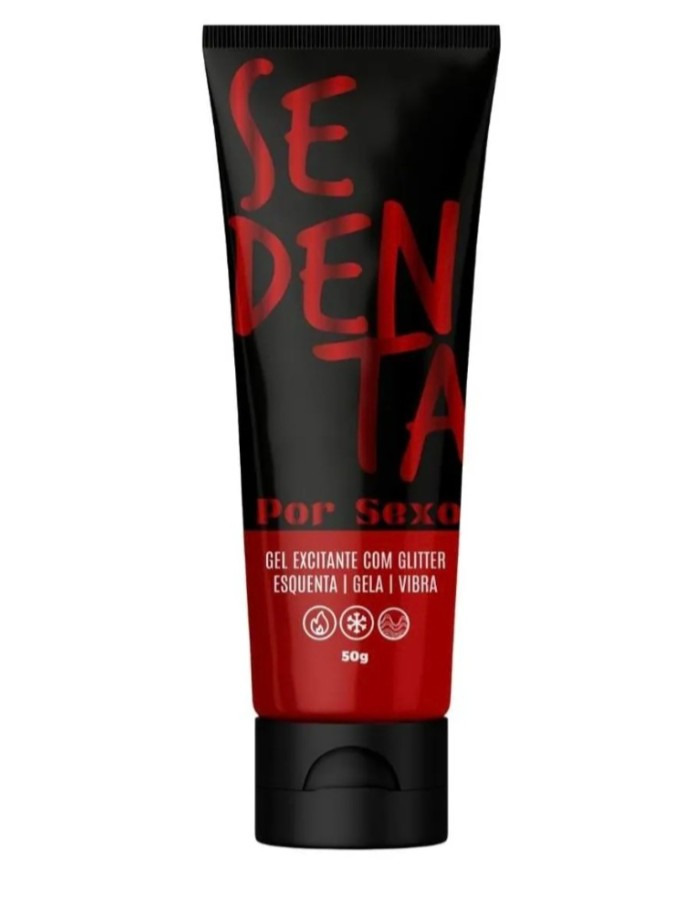 LUBRIFICANTE SEDENTA POR SEXO COM GLITER 50GR