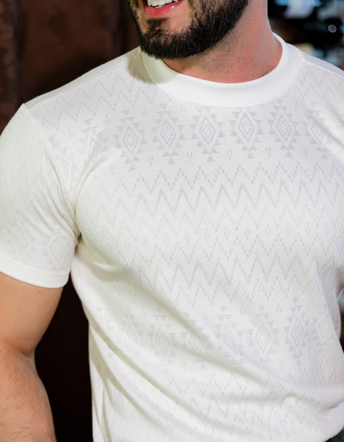 Camisa Básica Jaquard Texturizada  (R-9-C)