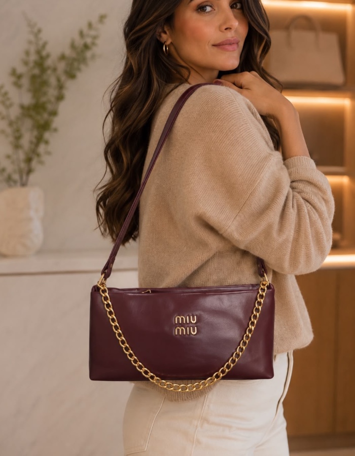 Miu Miu Hobo Chain Premium importada 