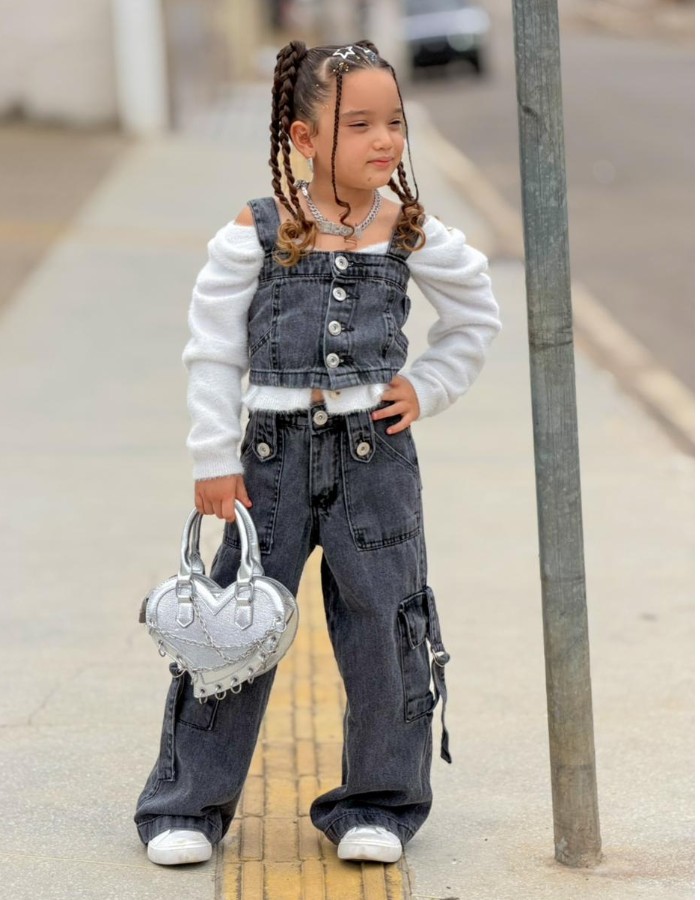 CONJUNTO CARGO BLACK INFANTIL DESGRADEADO