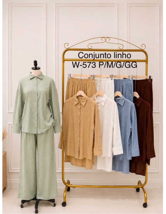Conjunto de linho 
