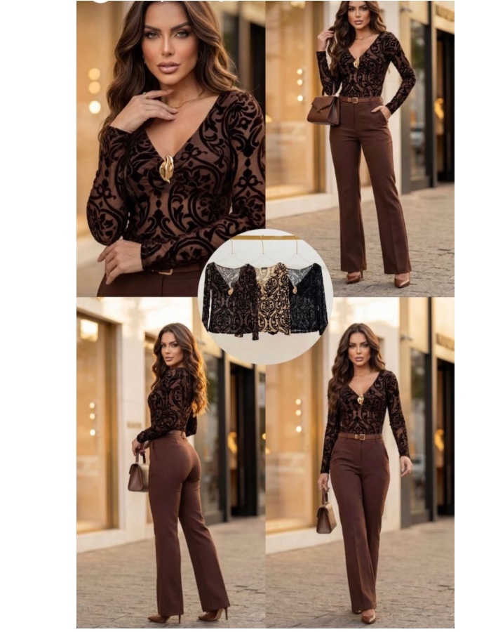 Blusa manga longa Margarida 