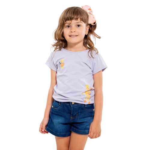 SHORT JEANS INFANTIL FEMININA