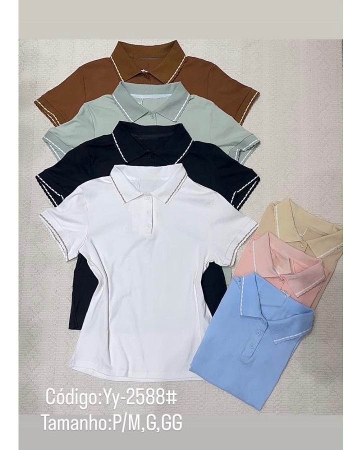 Blusa gola polo 