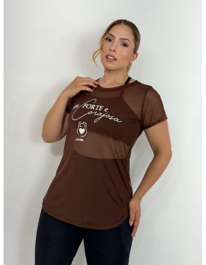 Longline Tule - Seja Forte e Corajosa 