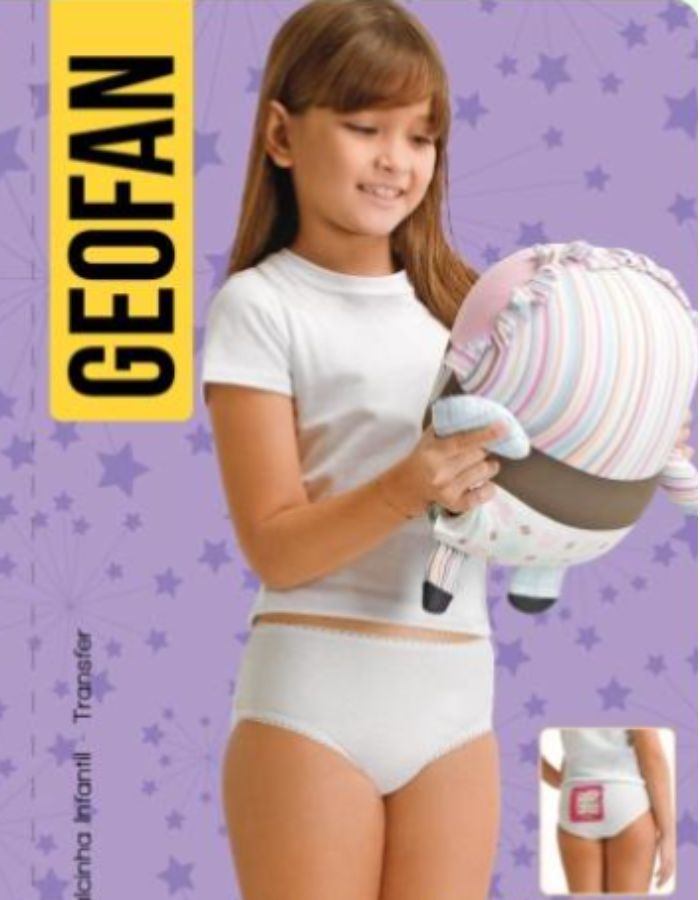 KIT CALCINHA INFANTIL 03 UNIDADES 6021 GEOFAN