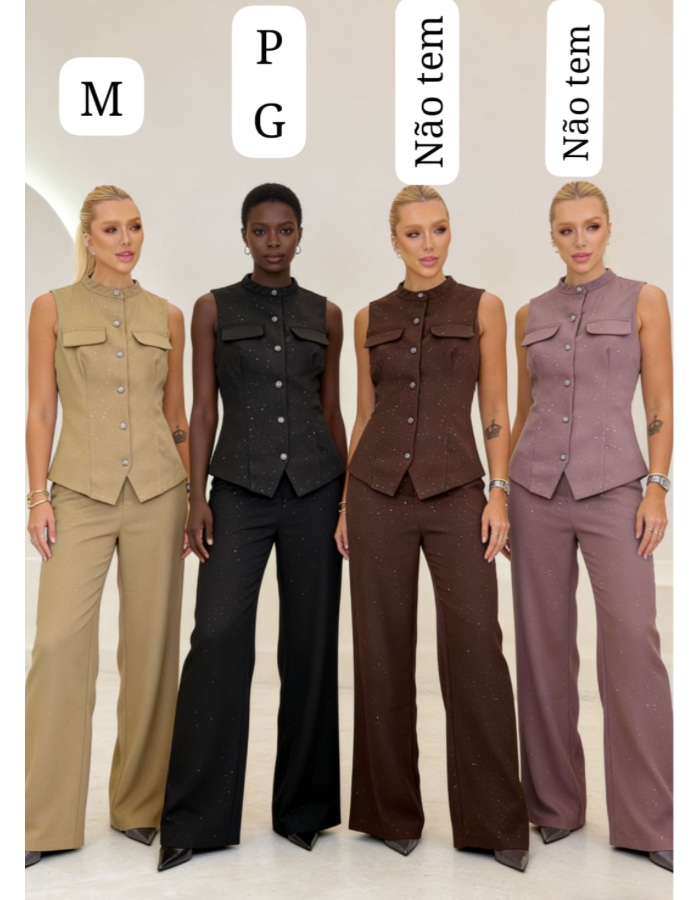 conjunto alfaiataria premium