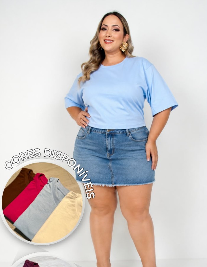 CROPPED PLUS OVER SIZE BÁSICO