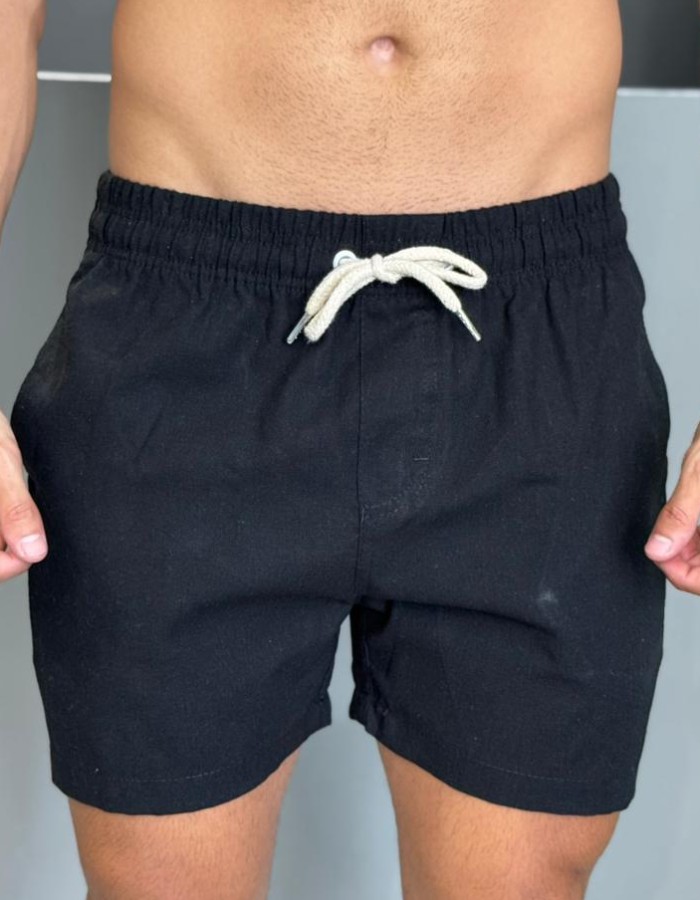 SHORT LINHO NORONHA PRETO