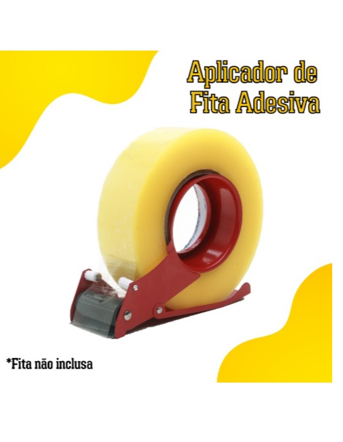 APLICADOR DE FITA ADESIVA FERRO - COR VERMELHO