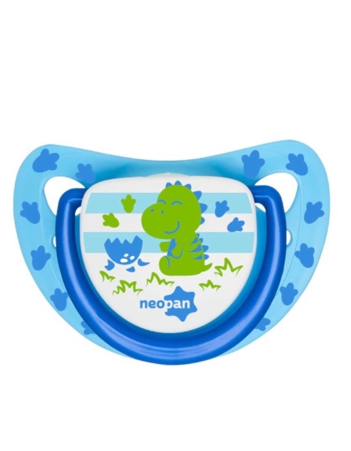 Chupeta bulbo em silicone dino TAM 1 E 2