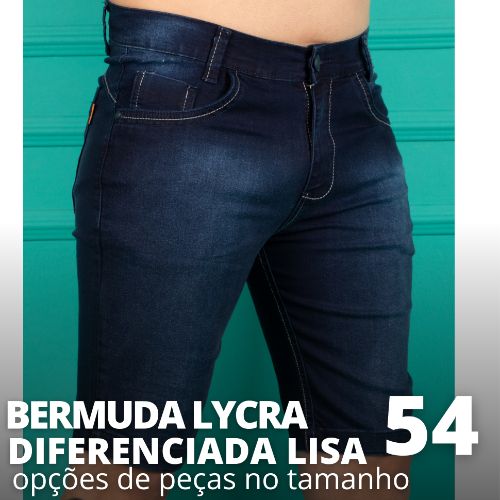 BERMUDA LYCRA DIFERENCIADA  PLUS SIZE 54