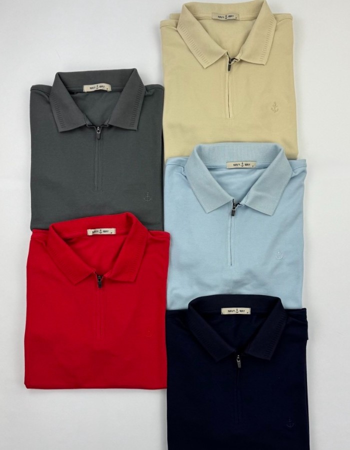 POLO PIQUET ZIPER 