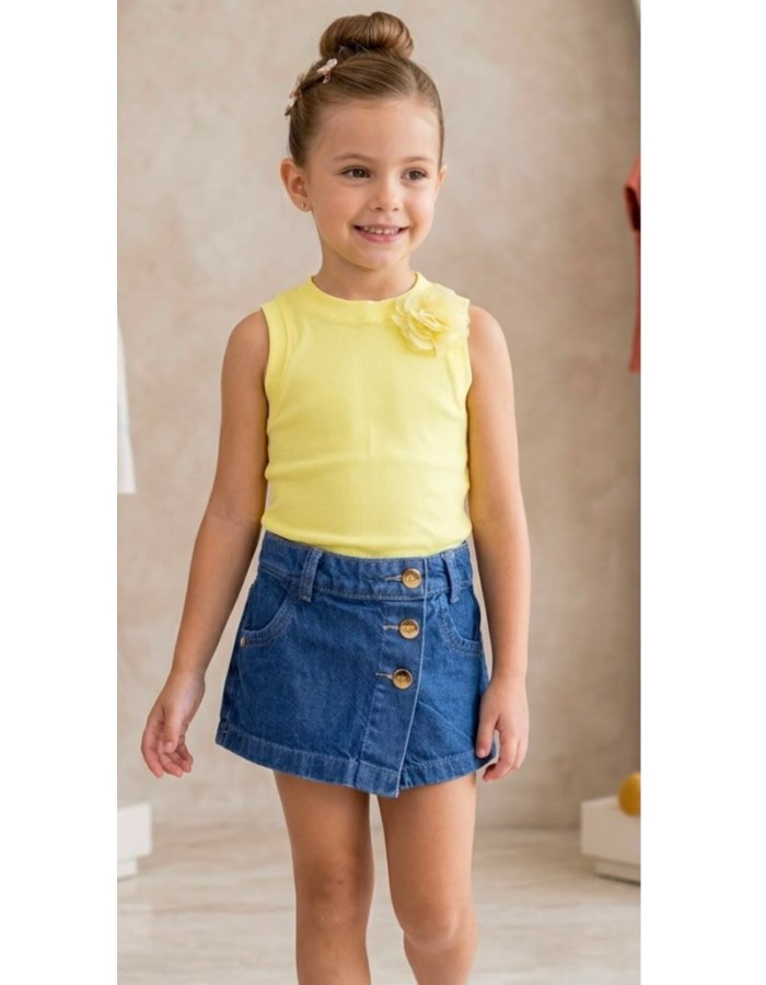 Short Saia jeans 