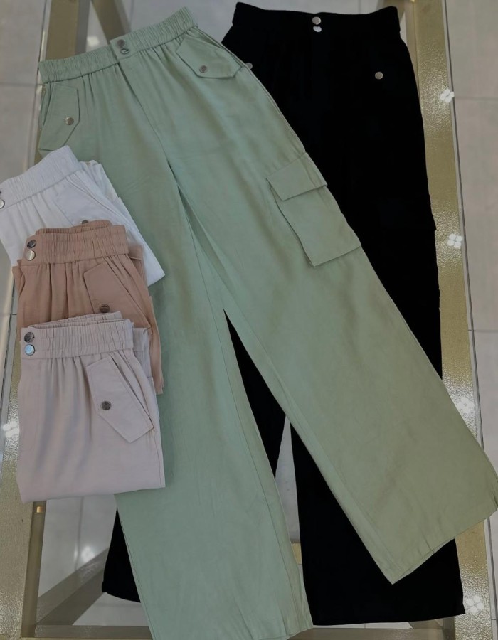 CALÇA CARGO ELÁSTICO