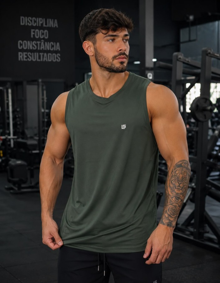 MACHAO MASCULINA FITNESS LS
