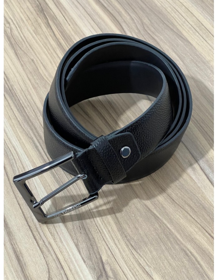 Cinto Couro Casual Roma Preto 