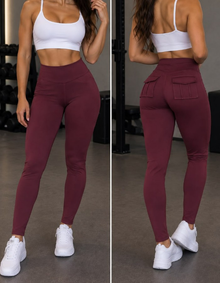CALÇA COM BOLSO EM POLIAMIDA IMPORTADA